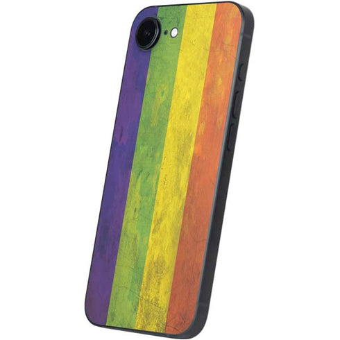 Distressed Rainbow Flag iPhone 16e Skin